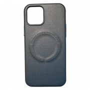 læder cover Med MagSafe iPhone 11 Blå Mobil tilbehør